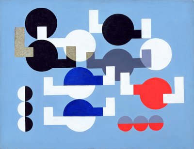 Komposition aus Kreisen und überlappenden Winkeln, 1930 von Sophie Taeuber Arp